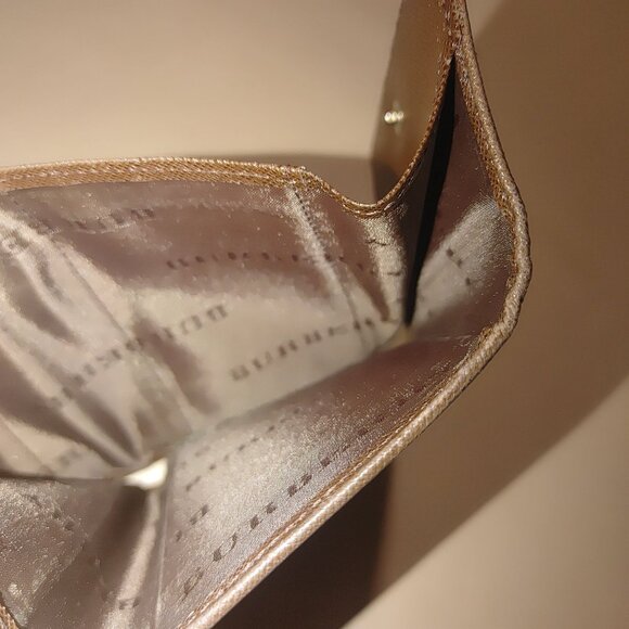Burberry Nova Wallets Vintage Checkered Brown Coin Pouch Tri Fold Card Slots - Picture 13 of 16